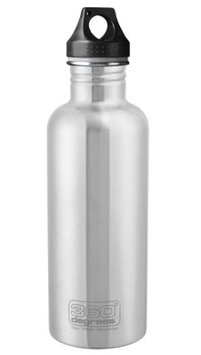 360° 360° Stainless Single Wall Bottle 1000ml Silver