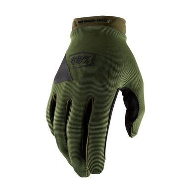 100% RIDECAMP Gloves Army Green/Black