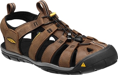 KEEN Clearwater CNX Leather M, dark earth/black