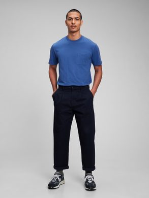 GAP 847851-05 Kalhoty khakis vintage Tmavě modrá