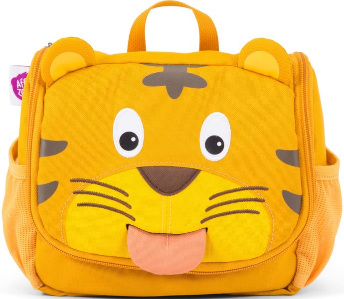 AFFENZAHN Kids Toiletry Bag Timmy Tiger - yellow