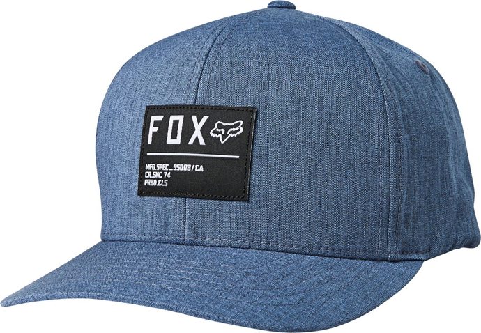 FOX Non Stop Flexfit Hat, Blue Steel