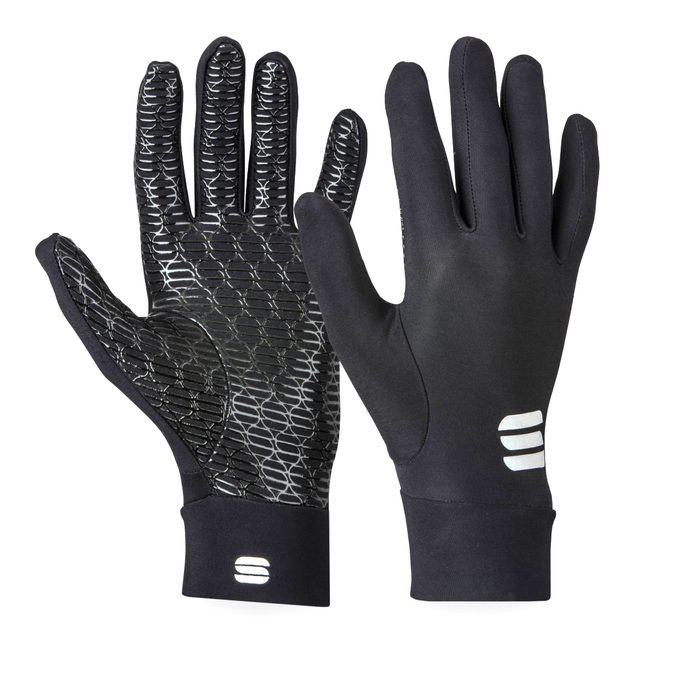 SPORTFUL Lycra race gloves black