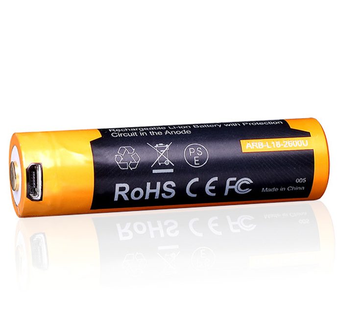 FENIX 18650 2600 mAh (Li-ion) USB