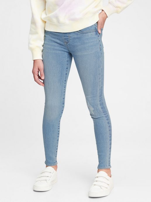 GAP 679600-00 Dětské džíny jeggings stretch Modrá