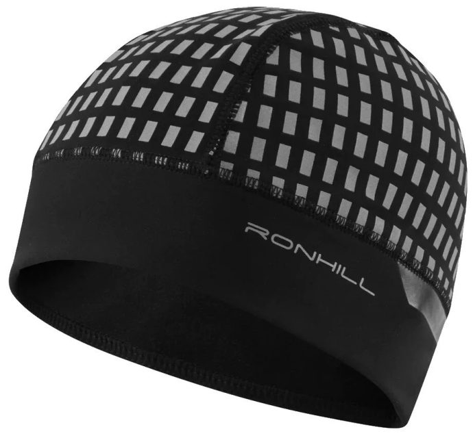 RONHILL AFTERHOURS BEANIE, black/brwhite/rflct