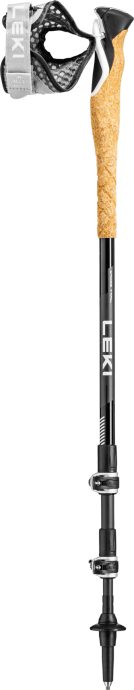 LEKI Cross Trail Lite Carbon, black-white-naturalcarbon, 100 - 135 cm