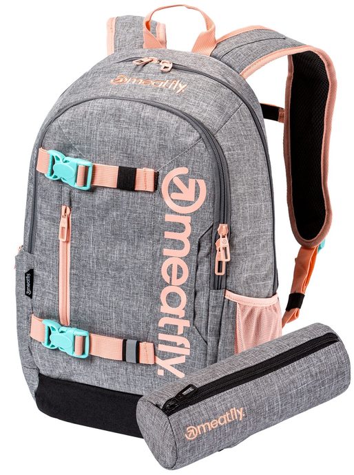 MEATFLY Basejumper 22, Pink/Grey Heather