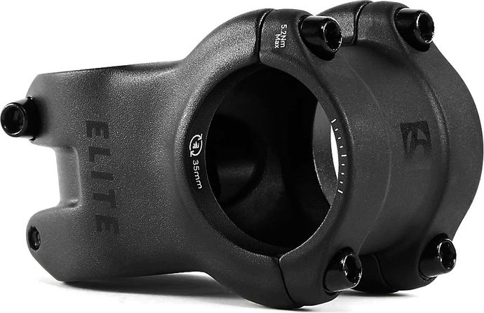 BONTRAGER Elite 35 mm, sklon 0*, 35mm, černá