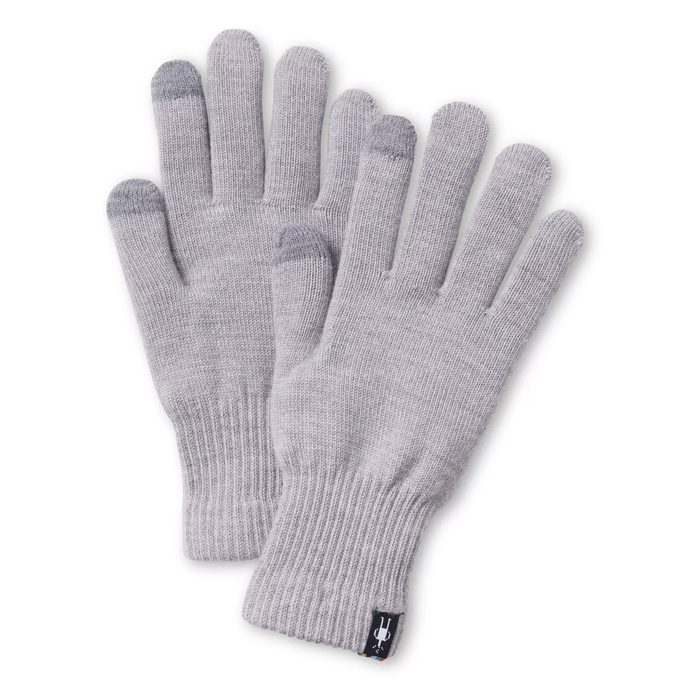 SMARTWOOL LINER GLOVE, light gray heather