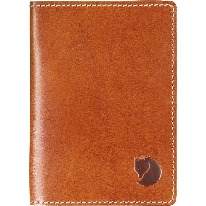 FJÄLLRÄVEN Leather Passport Cover Leather Cognac