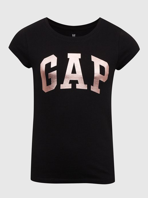 GAP 460525-00 Dětské tričko s logem GAP, Černá