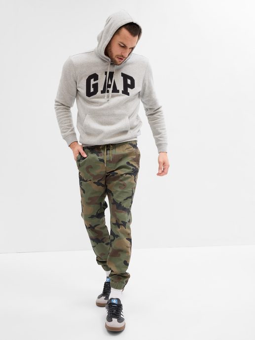 GAP 737910-00 Kalhoty essential joggers Zelená