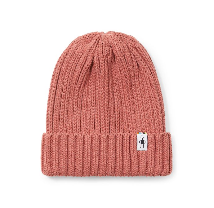 SMARTWOOL RIB HAT, dusty cedar heather