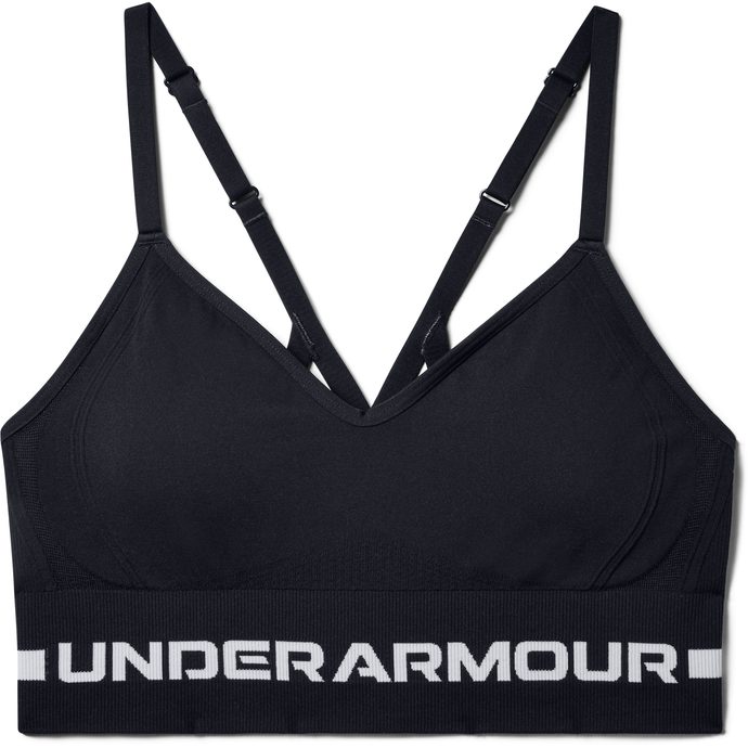 UNDER ARMOUR UA Seamless Low Long Bra, Black