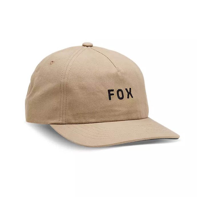 FOX W Wordmark Adjustable Hat, Taupe