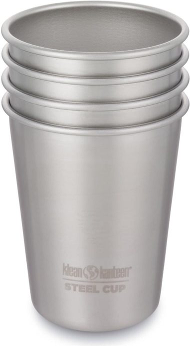 KLEAN KANTEEN Steel Cup - 4 Pack - brushed stainless 296 ml