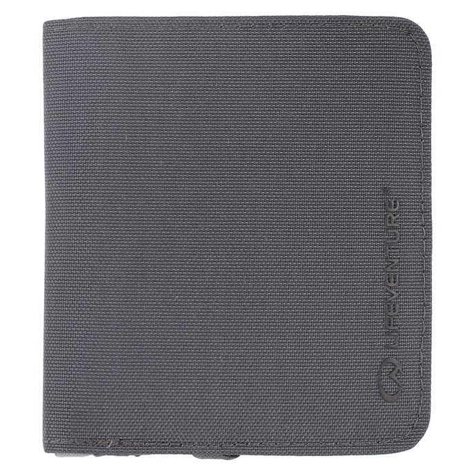 LIFEVENTURE RFiD Compact Wallet Recycled grey