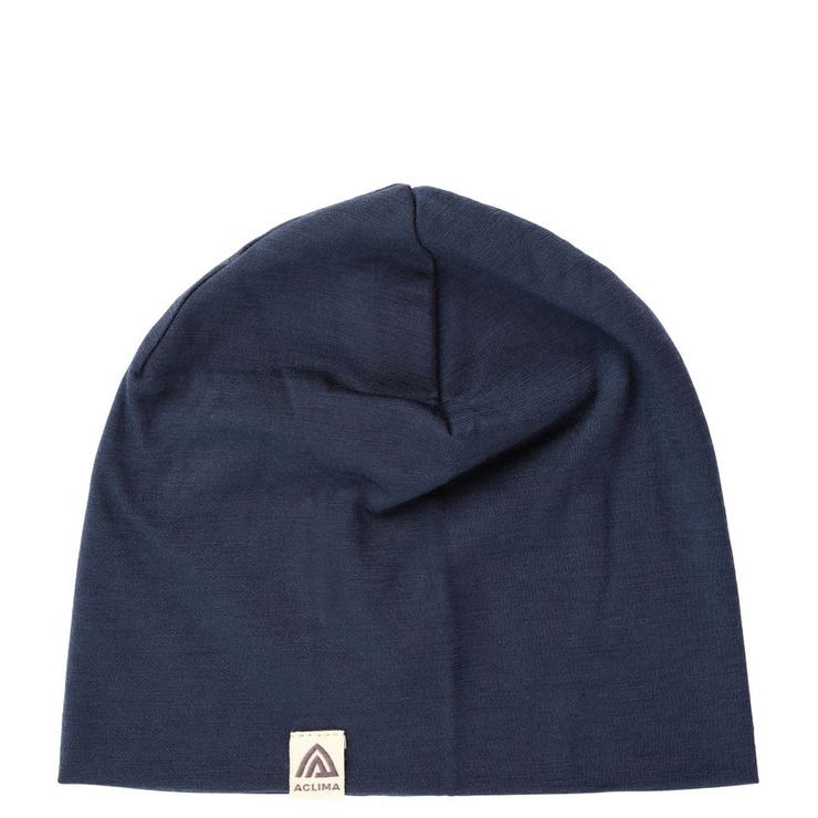 ACLIMA LightWool 140 relaxed beanie Navy Blazer