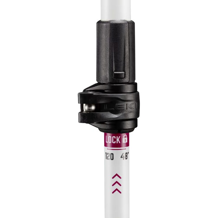 LEKI Cross Trail FX Superlite Compact 100 - 120 cm, white-ferra-black