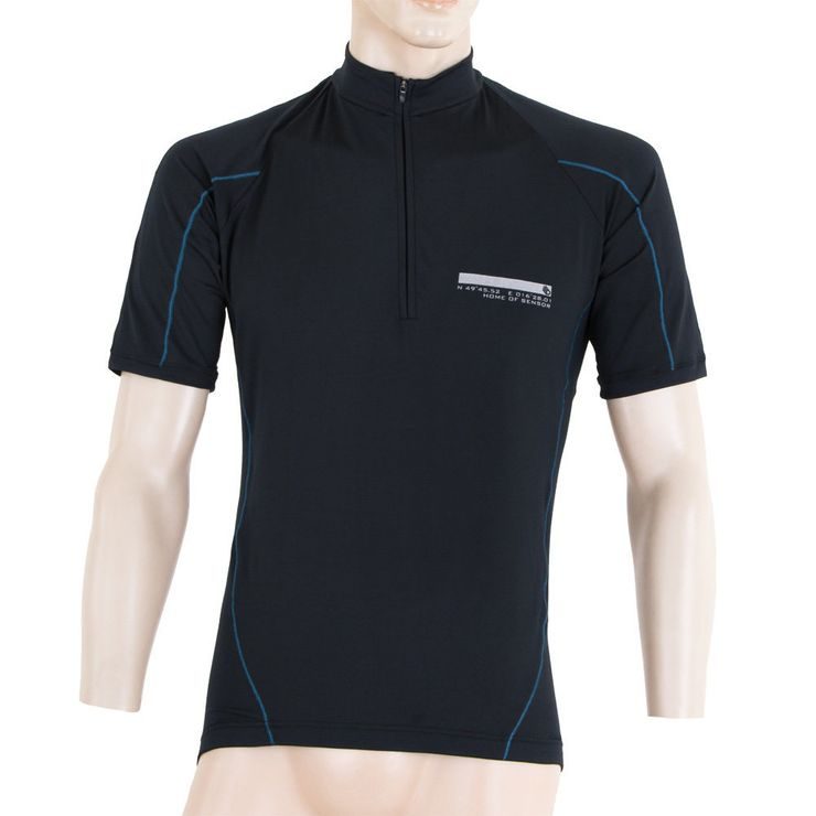 SENSOR CYKLO ENTRY pánský dres kr.ruk., černá