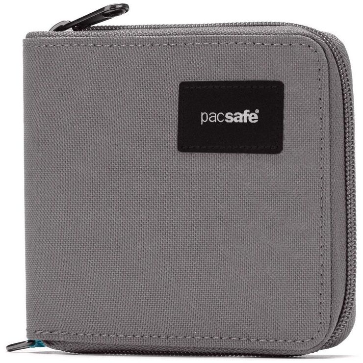 PACSAFE RFIDSAFE ZIP AROUND WALLET stone