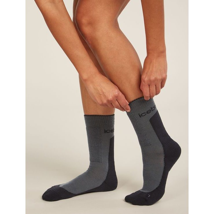 ICEBREAKER W Mer Hike+ Medium Crew OBSIDIAN/BLACK