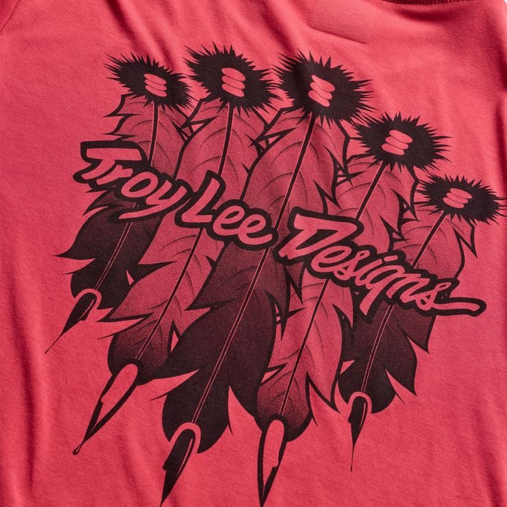 TROY LEE DESIGNS Skyline Ride LS Tee Feathered Ember Red