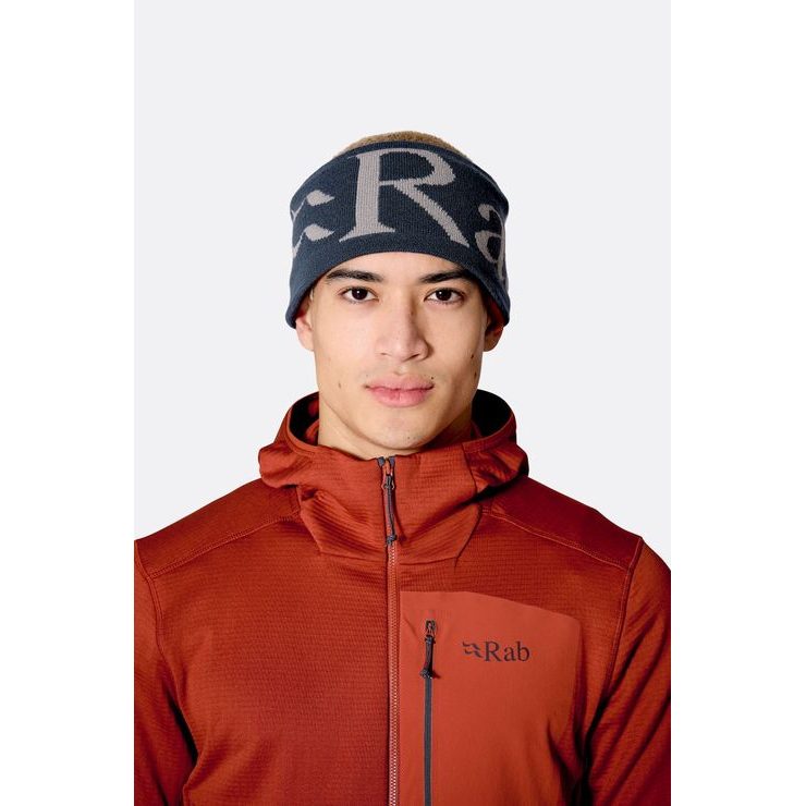 RAB Rab Knitted Logo Headband tempest blue/light zinc