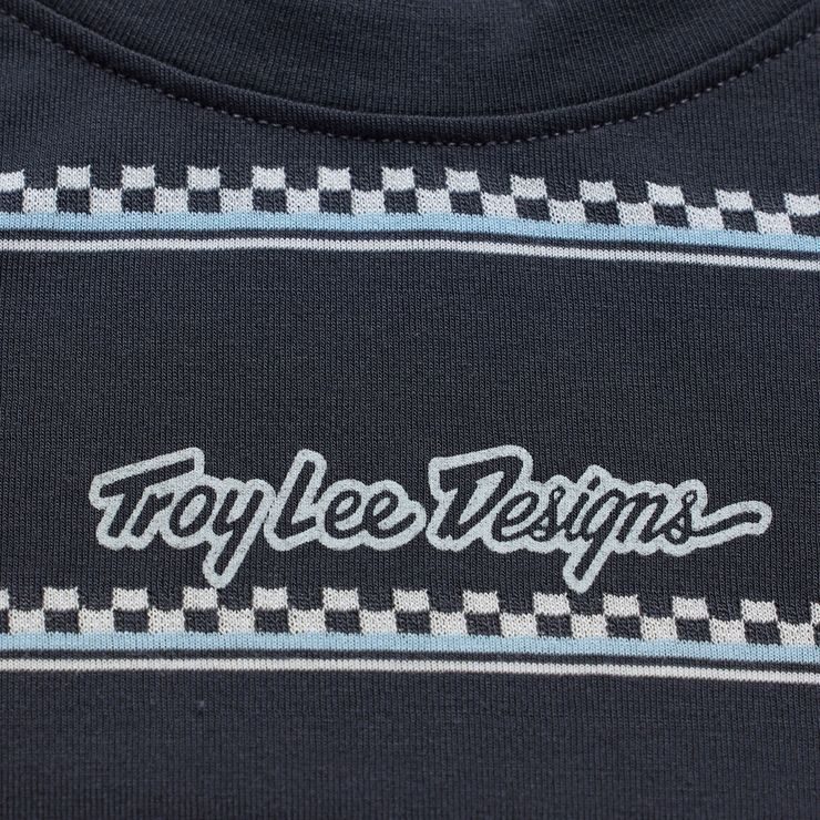 TROY LEE DESIGNS LILIUM RIDE TEE CHECKED OUT CARBON