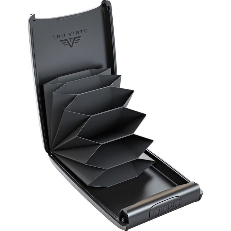 TRU VIRTU Credit Card Case RAZOR Fan - silk Silver Arrow