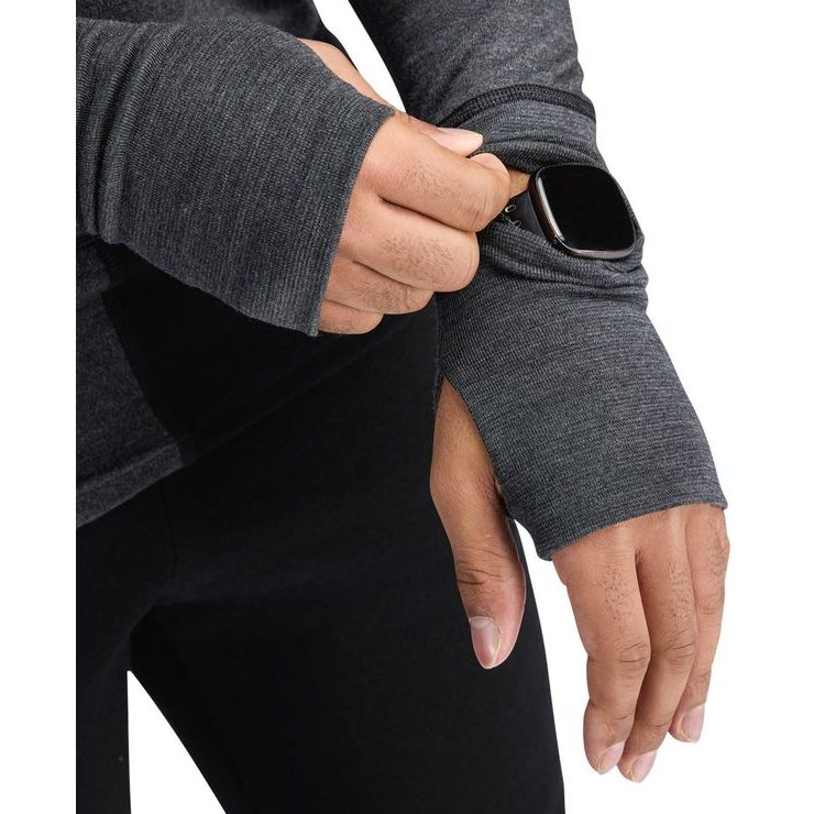ACLIMA WarmWool Hoodsweater w/zip M's Jet Black/Marengo