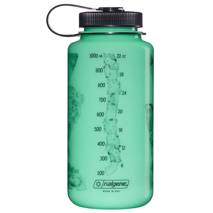 NALGENE WIDE MOUTH 1000 ML Glow w/Black Crystals