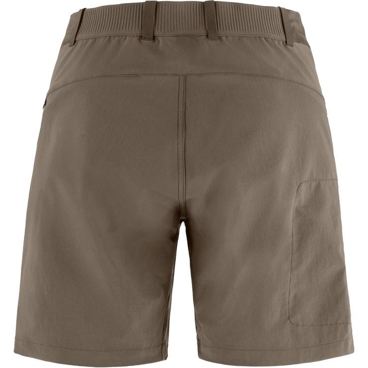 FJÄLLRÄVEN Hoja Hybrid Shorts W Suede Brown