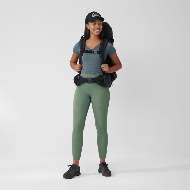 FJÄLLRÄVEN Abisko Tights W, Suede Brown