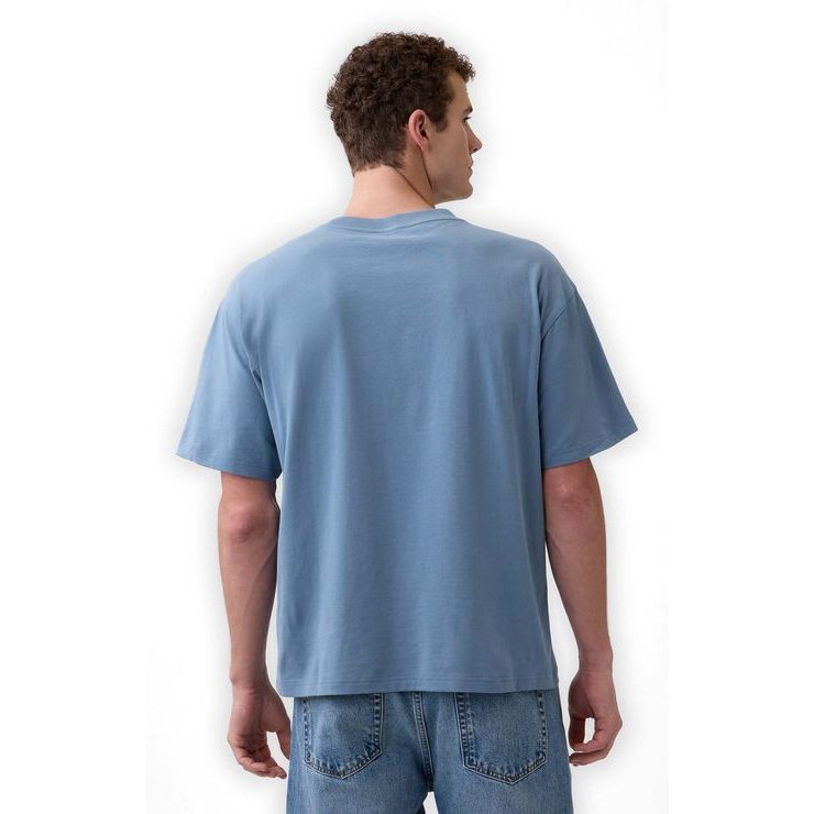GAP 887948-01 Tričko s logem Vintage Soft Modrá