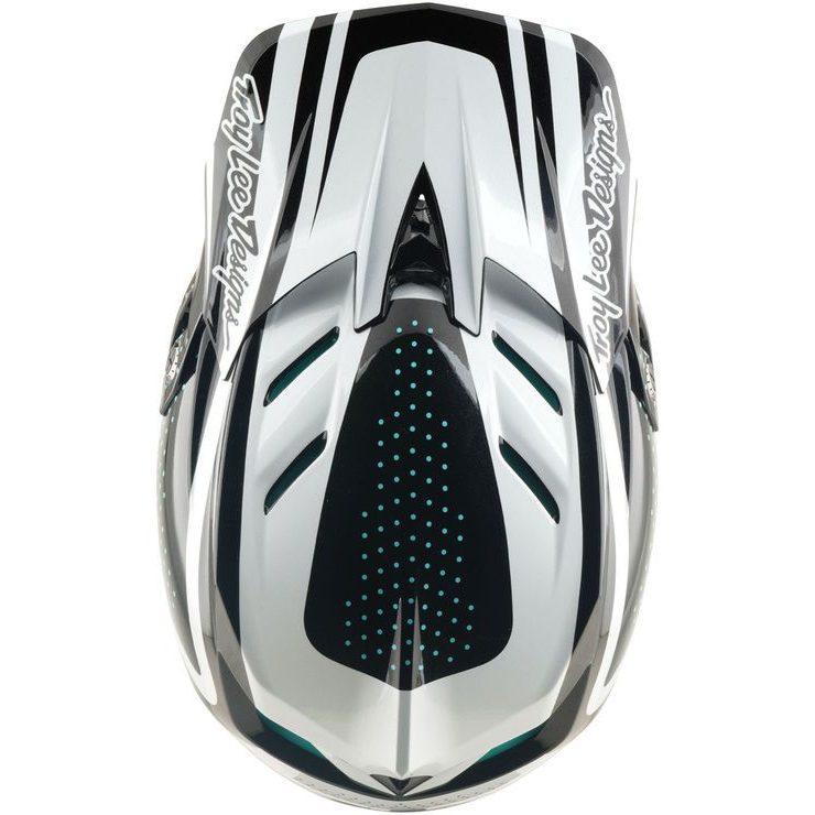 TROY LEE DESIGNS D4 POLYACRYLITE MIPS THE LINE CHARCOAL / WHITE