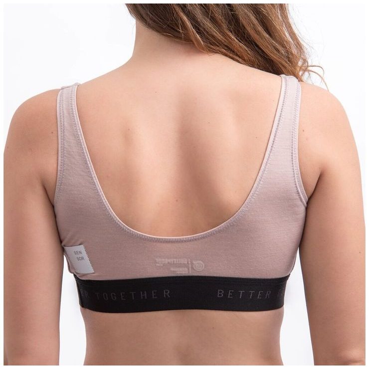 SENSOR MERINO CORDURA dámská podprsenka dusty pink