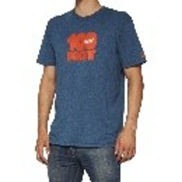 100% DONUT Short Sleeve Tee Deep Sea Heather