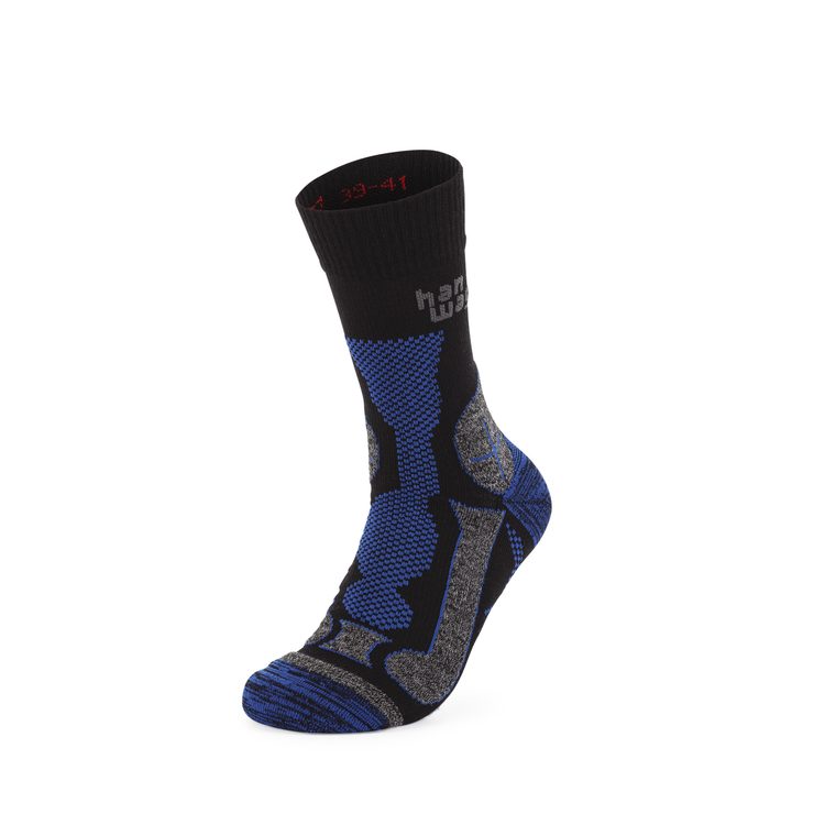 HANWAG Hanwag Trek-Merino Socke Black/Royal Blue