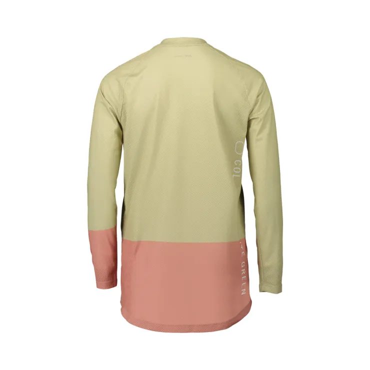 POC W's MTB Pure LS Jersey Prehnite Green/Rock Salt