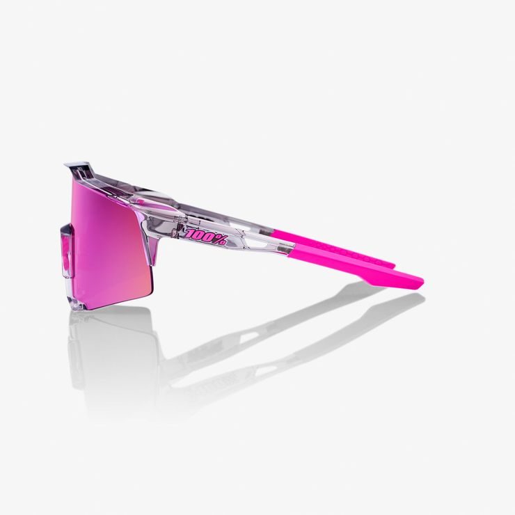 100% SPEEDCRAFT - Polished Translucent Grey - Purple Multilayer Mirror Lens