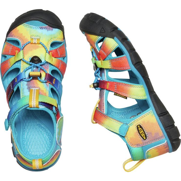 KEEN SEACAMP II CNX YOUTH vivid blue/original tie dye