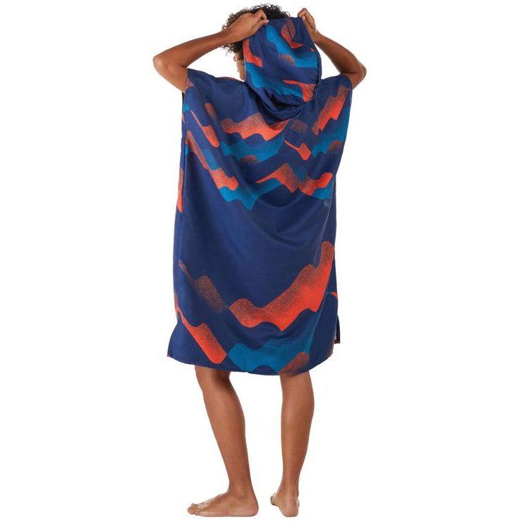 PACKTOWL CHANGING PONCHO S/M Riso Wave barevné vlny