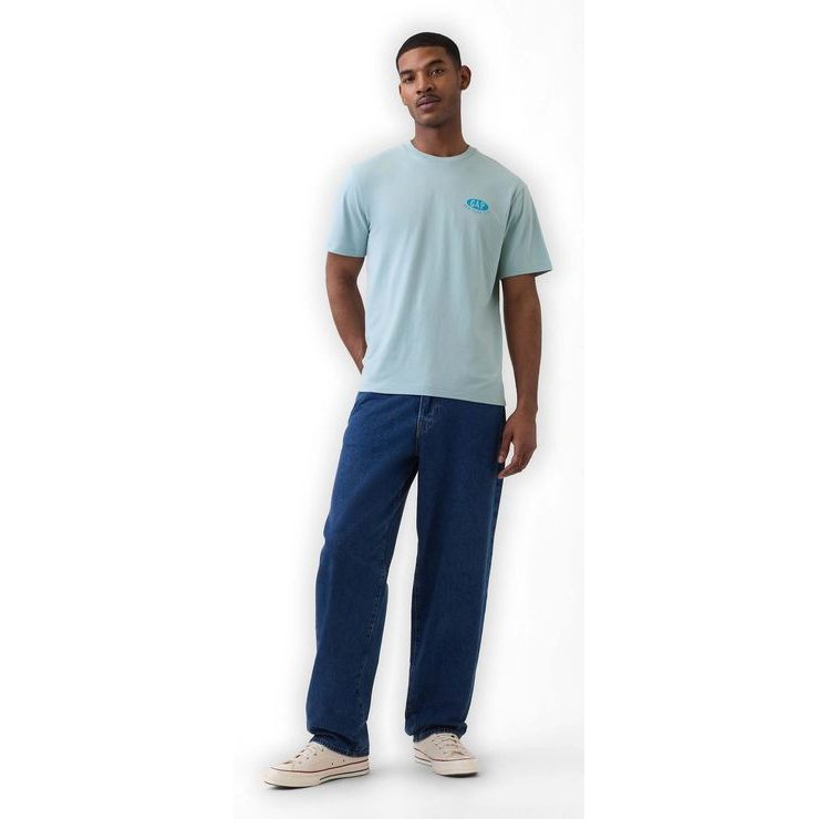GAP 889562-00 Tričko s logem Everyday Soft Modrá