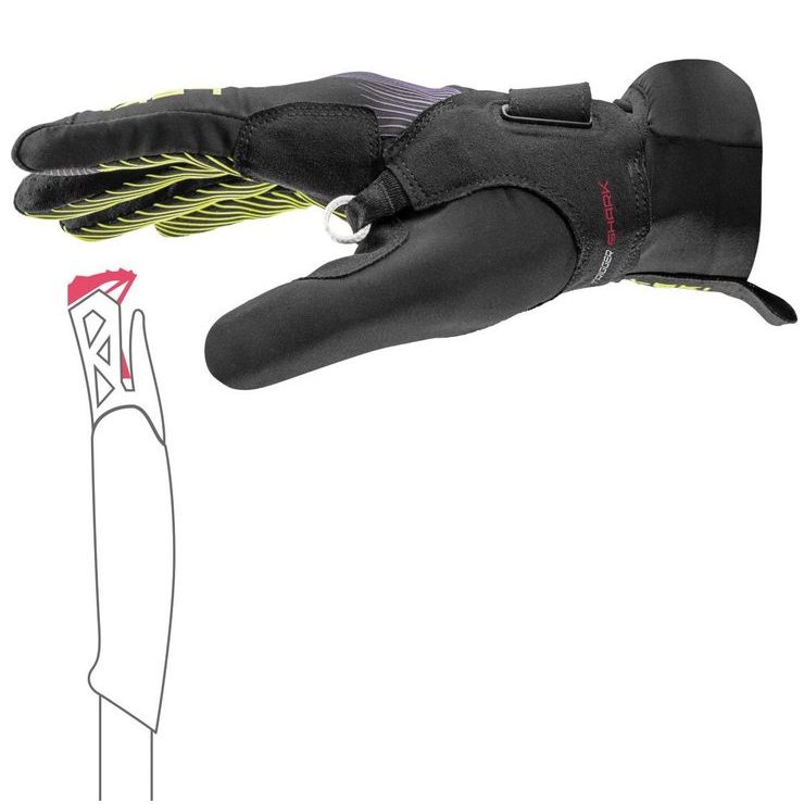 LEKI Ultratrail Storm TR, black-neonyellow-violeT