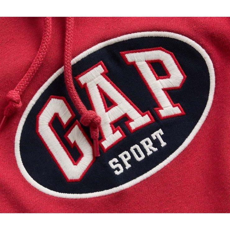 GAP 887935-02 Oversize mikina s logem VintageSoft Červená