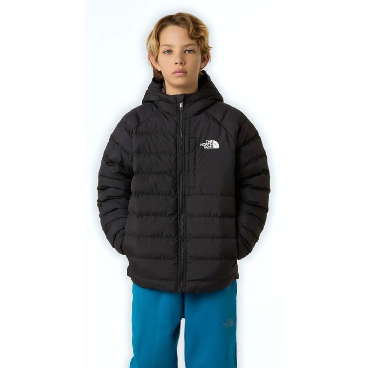 THE NORTH FACE B REVERSIBLE PERRITO HOODED JACKET, TNF BLACK/SMOKED PEARL