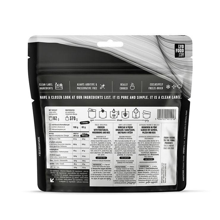 LYOFOOD Kuře pěti chutí s rýží 370g