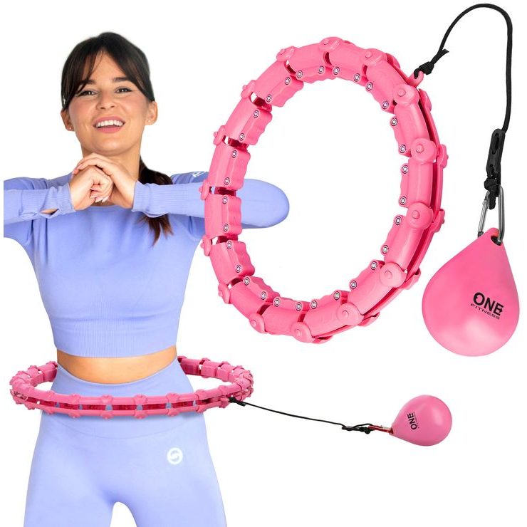 ONE FITNESS OHA02 se závažím a zeštíhlujícího pásu BR160 růžová